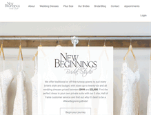 Tablet Screenshot of nbbridalstudio.com